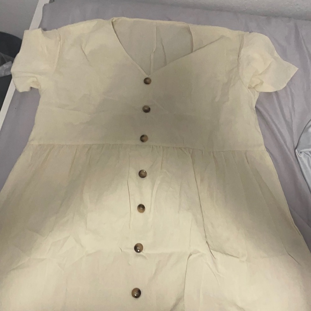Button detail dress